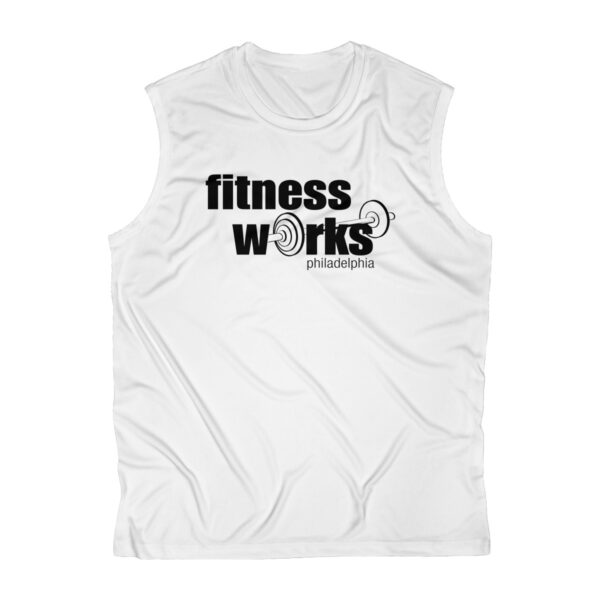 Men's Sleeveless Performance Tee - Black Logo - Image 2