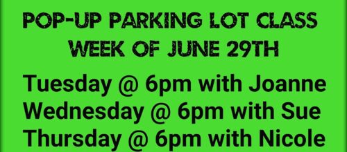 Pop-up Parking Lot Classes 💚