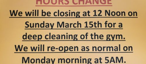 We are closing early this Sunday!