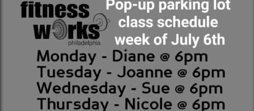 Pop-up parking lot classes continue!